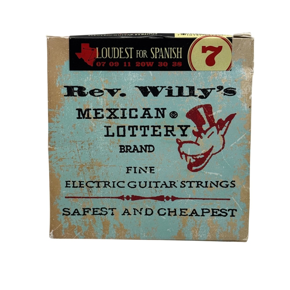 Dunlop Rev. Willy's Mexican Lottery Brand Electric Guitar Strings 7-38 RWN0738
